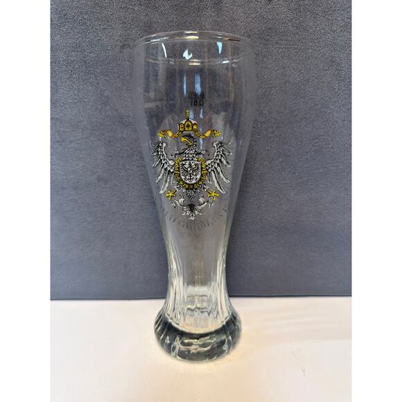Old Germany Other - Old Germany Breweriana Coat of Arms Pint Beer Glass 9” Tall